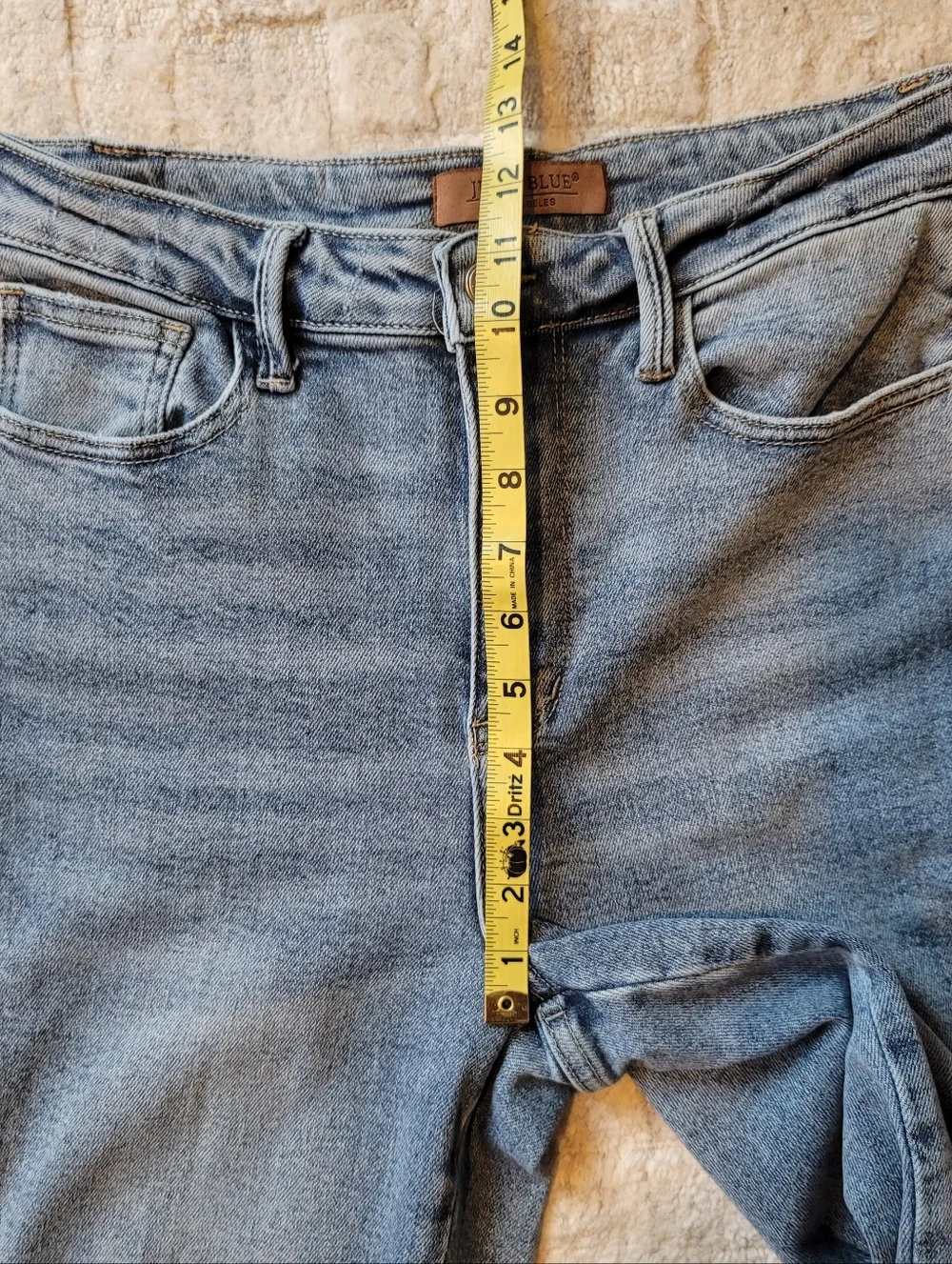 EUC JUDY BLUE Joy High Rise Side Seam Retro Wide Leg Medium Wash Jeans Size 9/29 - Picture 10 of 16